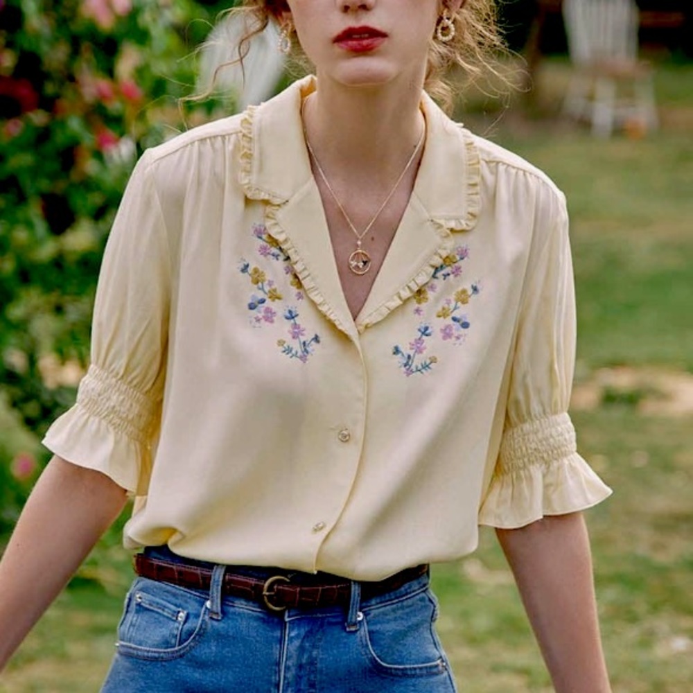 Vintage floral blouse